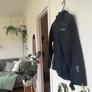 Marmot Pac-lite Goretex Black Rain Jacket, Women’s XS